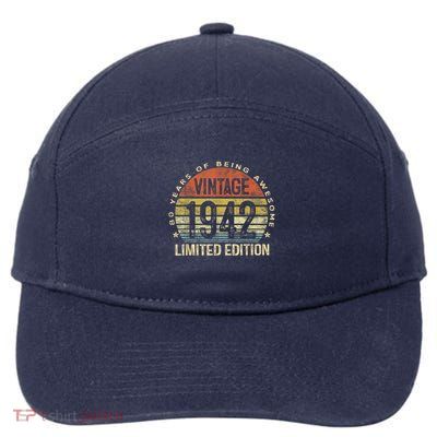 80 Year Old Vintage 1942 Limited Edition 80th Birthday 7-Panel Snapback Hat
