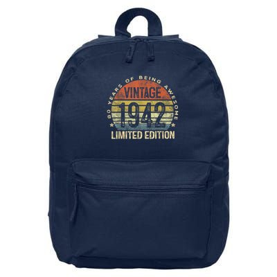 80 Year Old Vintage 1942 Limited Edition 80th Birthday 16 in Basic Backpack