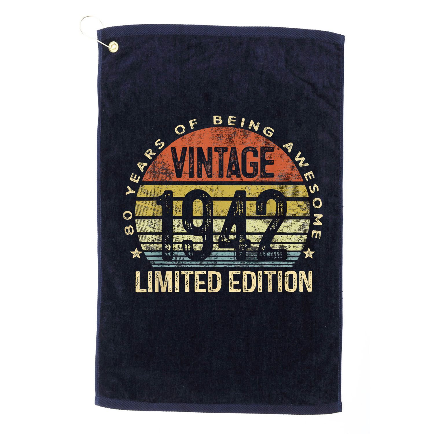 80 Year Old Vintage 1942 Limited Edition 80th Birthday Golf Towel