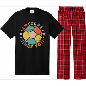 8 Year Old Awesome Since 2015 8th Birthday Soccer Player Pajama Set