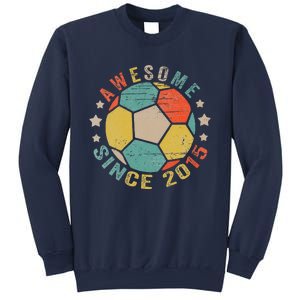 8 Year Old Awesome Since 2015 8th Birthday Soccer Player Sweatshirt