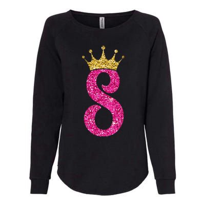 8 Year Old Gifts 8th Birthday Golden Crown Party Womens California Wash Sweatshirt