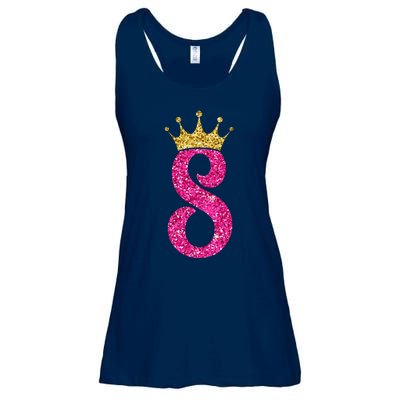 8 Year Old Gifts 8th Birthday Golden Crown Party Ladies Essential Flowy Tank