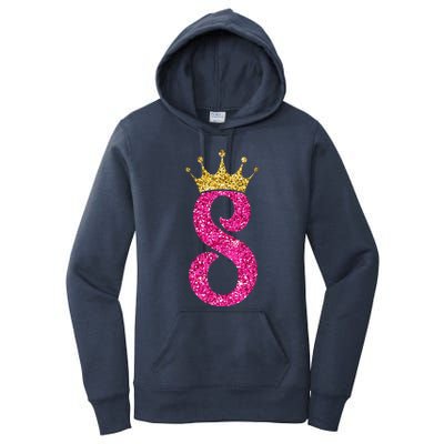 8 Year Old Gifts 8th Birthday Golden Crown Party Women's Pullover Hoodie