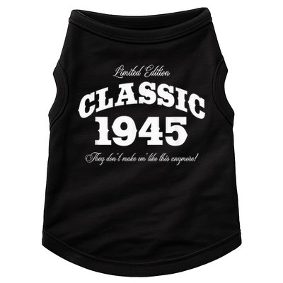80 Year Old Vintage Classic Car 1945 80th Birthday Doggie Tank