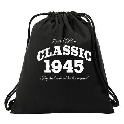 80 Year Old Vintage Classic Car 1945 80th Birthday Drawstring Bag