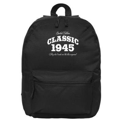 80 Year Old Vintage Classic Car 1945 80th Birthday 16 in Basic Backpack