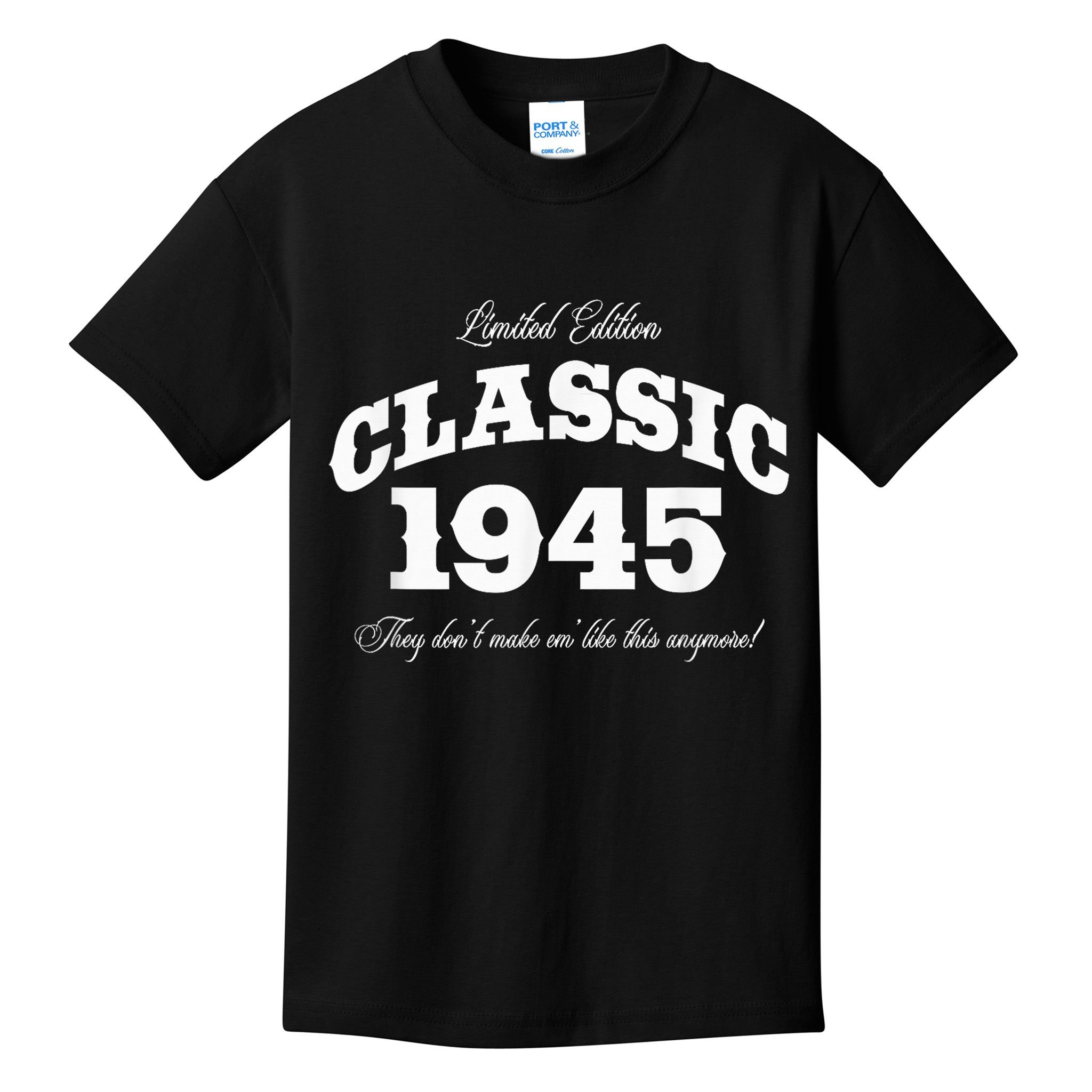 80 Year Old Vintage Classic Car 1945 80th Birthday Kids T-Shirt