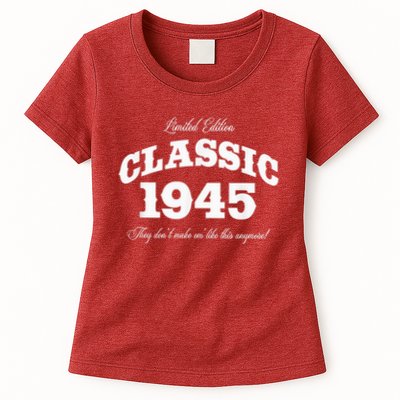 80 Year Old Vintage Classic Car 1945 80th Birthday Womens T-Shirt