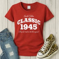 80 Year Old Vintage Classic Car 1945 80th Birthday Womens T-Shirt
