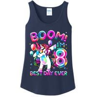 8 Years Old Dabbing Unicorn Gifts 8th Birthday Party Ladies Essential Tank