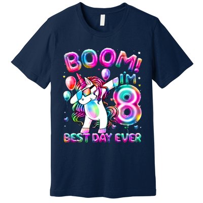 8 Years Old Dabbing Unicorn Gifts 8th Birthday Party Premium T-Shirt