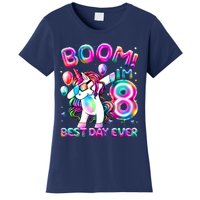 8 Years Old Dabbing Unicorn Gifts 8th Birthday Party Women's T-Shirt