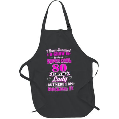 80 Year Old Lady Funny 80th Birthday Rockin' Since Apron