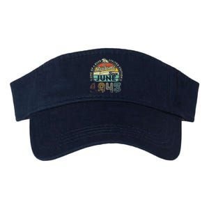 80 Year Old Awesome Since June 1943 80th Birthday Valucap Bio-Washed Visor