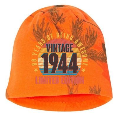 80 Years Of Being Awesome 1944 Limited Edition Vintage Retro Kati - Camo Knit Beanie