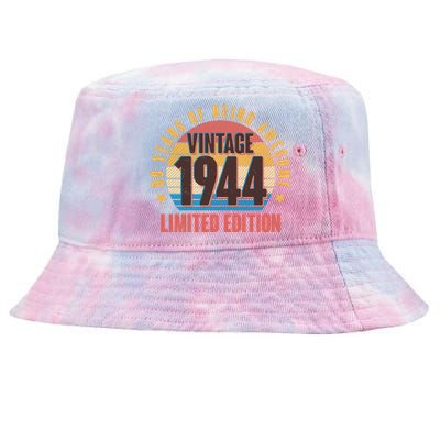 80 Years Of Being Awesome 1944 Limited Edition Vintage Retro Tie-Dyed Bucket Hat