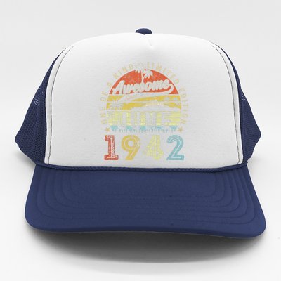 81 Year Old Awesome Since June 1942 81th Birthday Trucker Hat