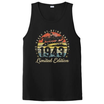 80 Year Old Gifts Vintage 1943 Limited Edition 80th Birthday PosiCharge Competitor Tank