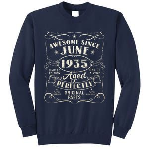 88 Year Old Awesome Since June 1935 88th Birthday Tall Sweatshirt