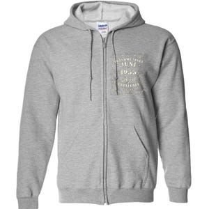 88 Year Old Awesome Since June 1935 88th Birthday Full Zip Hoodie