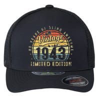 80 Year Old Vintage 1943 Limited Edition 80th Birthday Gifts Flexfit Unipanel Trucker Cap