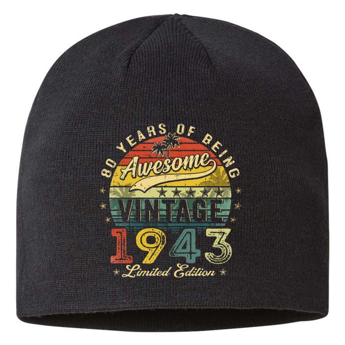 80 Year Old Vintage 1943 Limited Edition 80th Birthday Sustainable Beanie