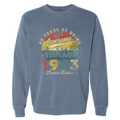 80 Year Old Vintage 1943 Limited Edition 80th Birthday Garment-Dyed Sweatshirt