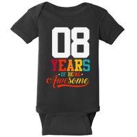 8 Years Of Being Awesome Gifts 8 Years Old 8th Birthday Baby Bodysuit