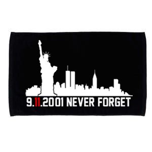 9-11-2001 Never Forget September 11th Microfiber Hand Towel