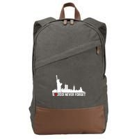 9-11-2001 Never Forget September 11th Cotton Canvas Backpack