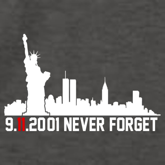 9-11-2001 Never Forget September 11th Vector Backpack