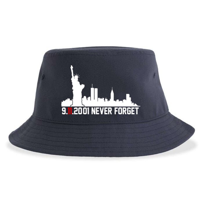 9-11-2001 Never Forget September 11th Sustainable Bucket Hat