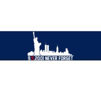 9-11-2001 Never Forget September 11th Bumper Sticker