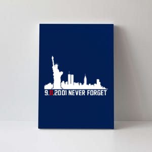 9-11-2001 Never Forget September 11th Canvas