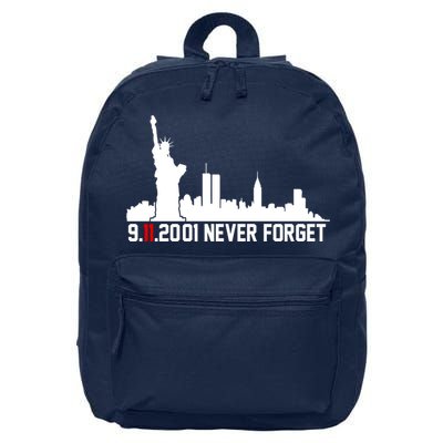 9-11-2001 Never Forget September 11th 16 in Basic Backpack