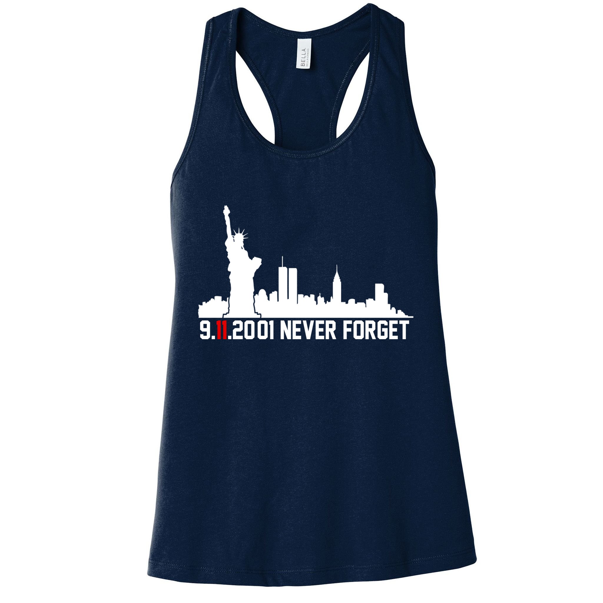 9-11-2001 Never Forget September 11th Womens Tank Top