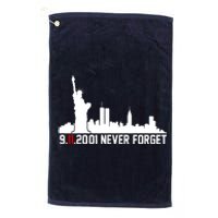 9-11-2001 Never Forget September 11th Platinum Collection Golf Towel