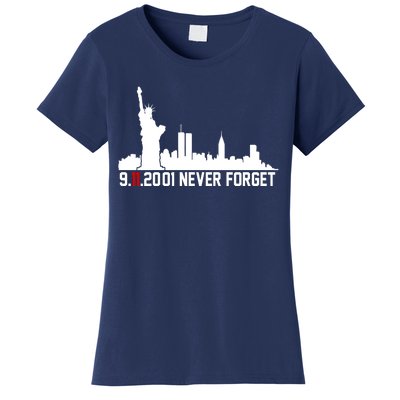 9-11-2001 Never Forget September 11th Women's T-Shirt