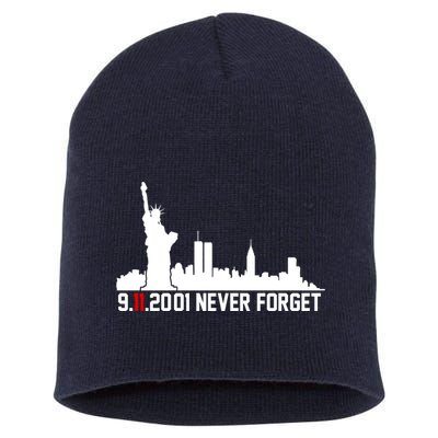 9-11-2001 Never Forget September 11th Short Acrylic Beanie