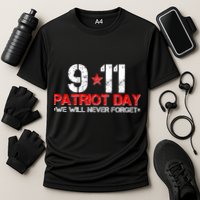 9-11 Patriot Day We Will Never Forget Cooling Performance Crew T-Shirt