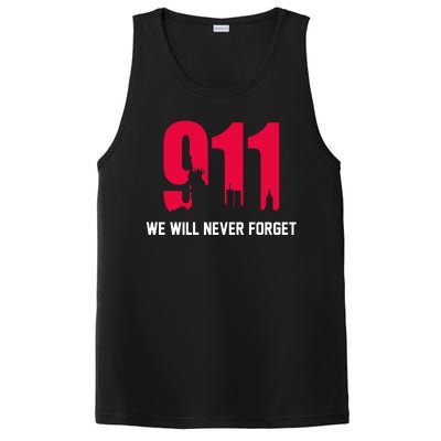 9-11 We Will Never Forget PosiCharge Competitor Tank