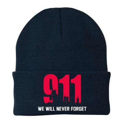 9-11 We Will Never Forget Knit Cap Winter Beanie