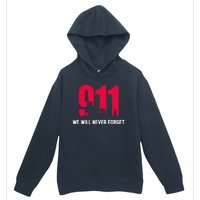 9-11 We Will Never Forget Urban Pullover Hoodie