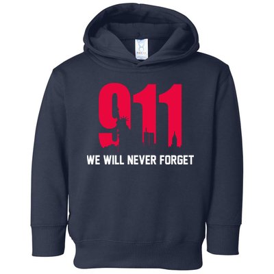 9-11 We Will Never Forget Toddler Hoodie