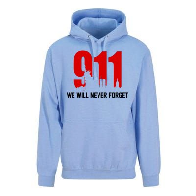 9-11 We Will Never Forget Unisex Surf Hoodie