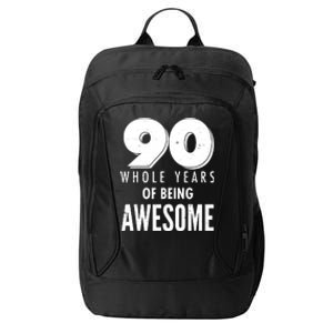 90 Whole Years of Being Awesome Birthday City Backpack