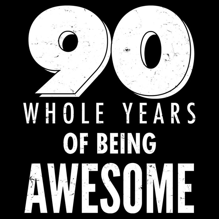 90 Whole Years of Being Awesome Birthday Impact Tech Backpack