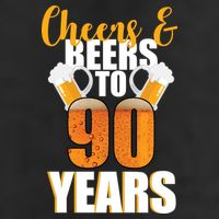 90th Birthday Cheers & Beers To 90 Years 11oz C Handle Ceramic Mug