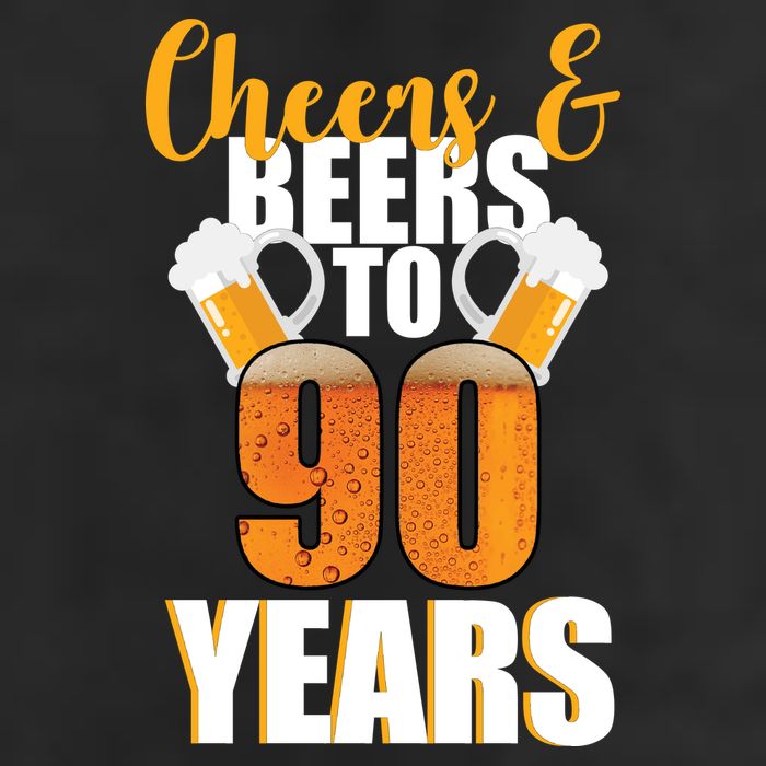 90th Birthday Cheers & Beers To 90 Years 11oz C Handle Ceramic Mug
